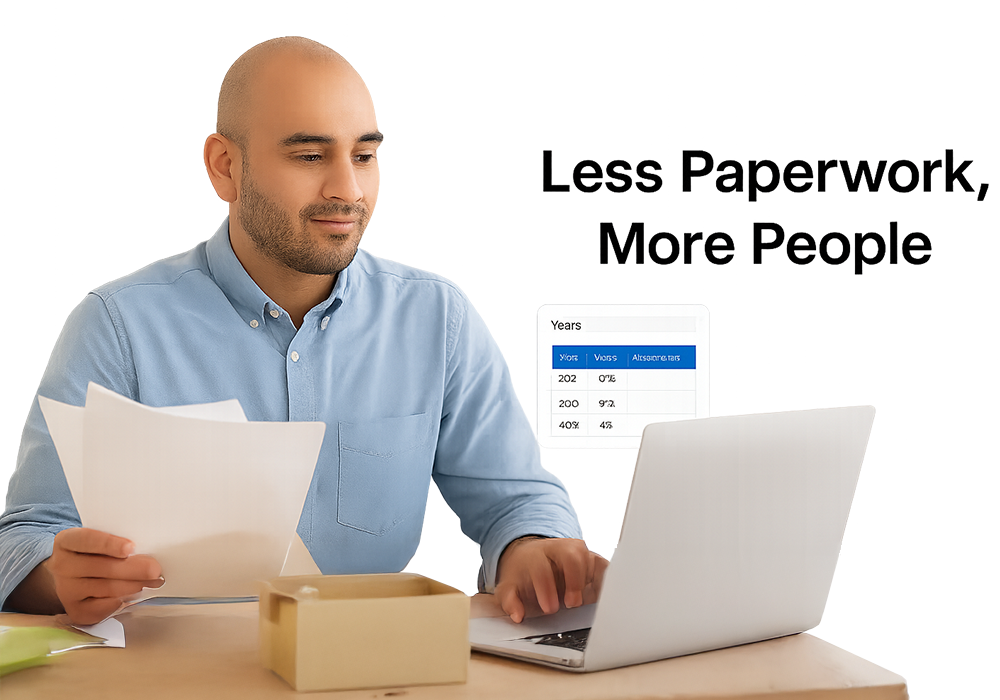 Less Paperwork and More People