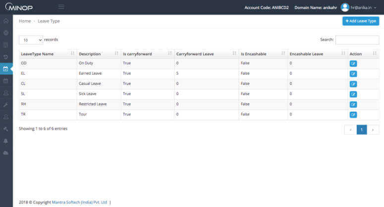 Minimal leave-related tasks & queries